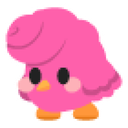 Candyfloss Chick Sticker